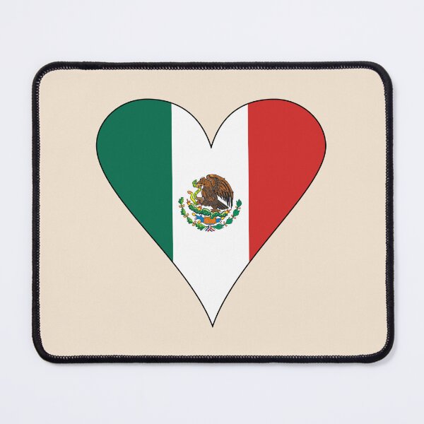 Item preview, Mexican Heart Flag Non-Traditional designed and sold by AuntieShoe.