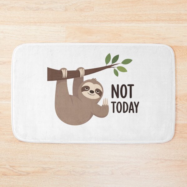 Item preview, Cute Not Today Sloth Hanging on Tree Branch designed and sold by Cerys-GS.