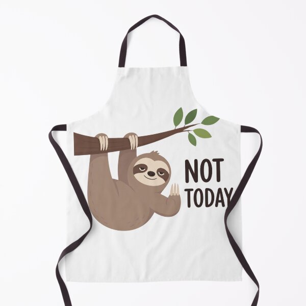 Item preview, Cute Not Today Sloth Hanging on Tree Branch designed and sold by Cerys-GS.