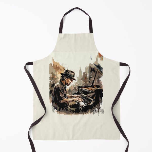Item preview, Retrato de Chick Corea al piano de jazz en acuarela designed and sold by Neo21Studio.