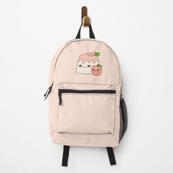 Item preview, Cute Peach Pudding with Kawaii Fruit designed and sold by CozyLittleShop.