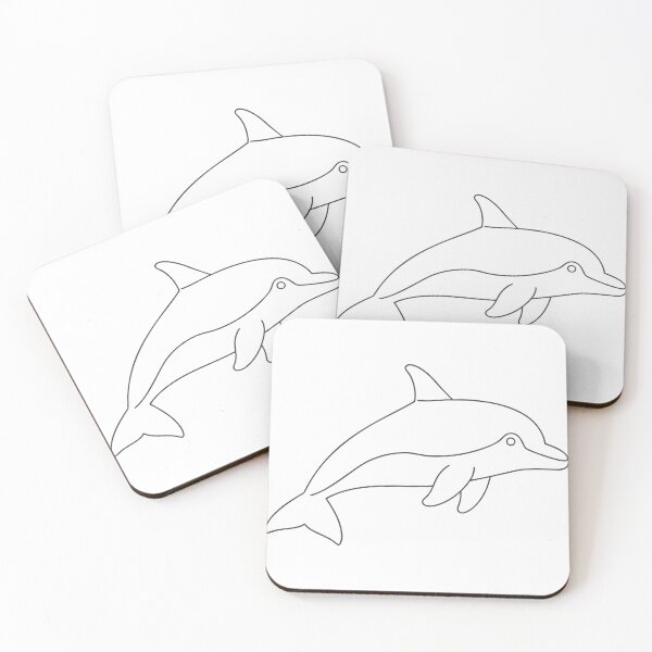 Item preview, Dolphin Elegant 1Line Art Gift designed and sold by OneLine Studio.
