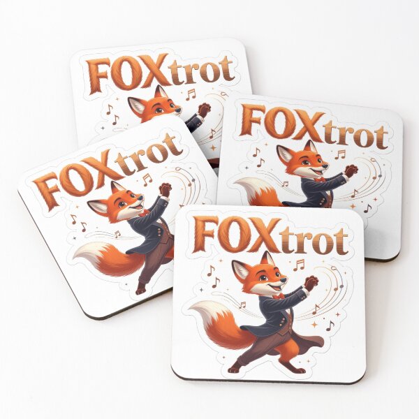 Item preview, FOXtrot Dancing Fox Wordplay Sticker Souvenir Summer Edition designed and sold by Imaginarium of Chaos falcon88 .