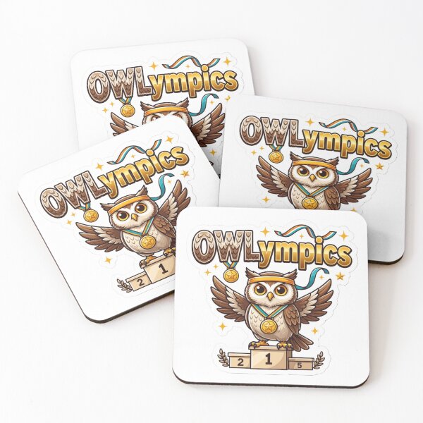Item preview, OWLympics Champion Owl Sticker Souvenir Summer Edition designed and sold by Imaginarium of Chaos falcon88 .