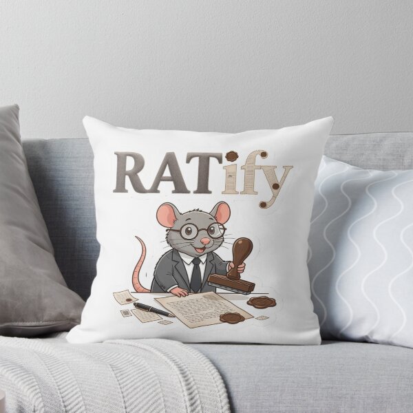 Item preview, RATify Office Rat Wordplay Sticker Souvenir Summer Edition designed and sold by Imaginarium of Chaos falcon88 .