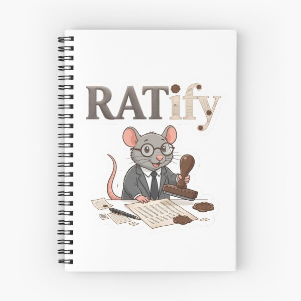 Item preview, RATify Office Rat Wordplay Sticker Souvenir Summer Edition designed and sold by Imaginarium of Chaos falcon88 .