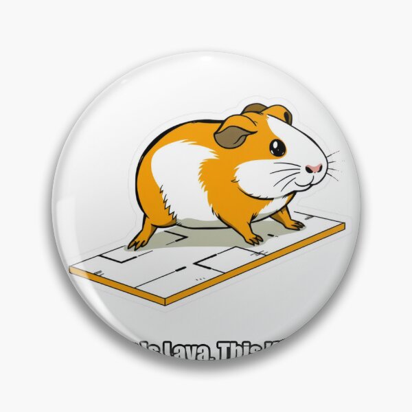 Item preview, Guinea Pig - Floor Is Lava This Works - Funny Guinea Pig Gift designed and sold by pawdrops.
