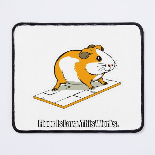 Item preview, Guinea Pig - Floor Is Lava This Works - Funny Guinea Pig Gift designed and sold by pawdrops.