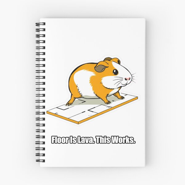 Item preview, Guinea Pig - Floor Is Lava This Works - Funny Guinea Pig Gift designed and sold by pawdrops.