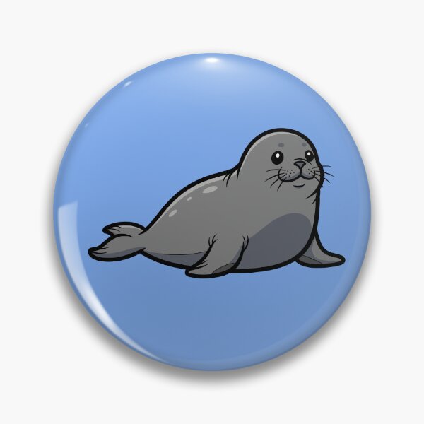 Item preview, Cute Baby Seal Cartoon Kawaii Ocean Animal Art designed and sold by SolutionsArt.