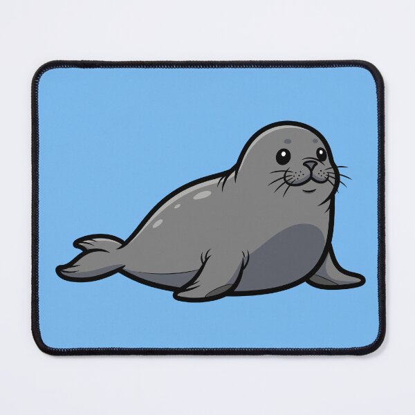 Item preview, Cute Baby Seal Cartoon Kawaii Ocean Animal Art designed and sold by SolutionsArt.