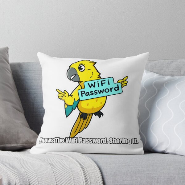 Item preview, Parrot - Knows The WiFi Password Sharing It - Funny Parrot Gift designed and sold by pawdrops.