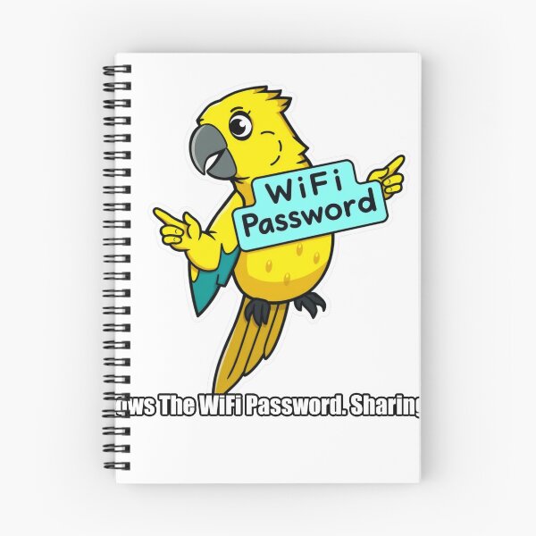 Item preview, Parrot - Knows The WiFi Password Sharing It - Funny Parrot Gift designed and sold by pawdrops.