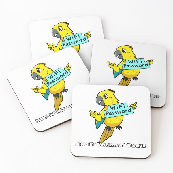 Item preview, Parrot - Knows The WiFi Password Sharing It - Funny Parrot Gift designed and sold by pawdrops.