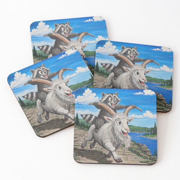 Item preview, CRISCO gives Popcorn the Raccoon a wild ride  designed and sold by Matt Starr Fine Art .