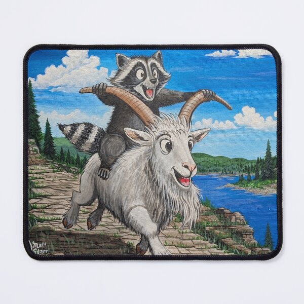 Item preview, CRISCO gives Popcorn the Raccoon a wild ride designed and sold by Matt Starr Fine Art .