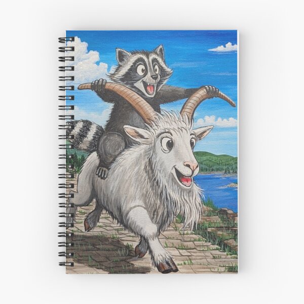 Item preview, CRISCO gives Popcorn the Raccoon a wild ride  designed and sold by Matt Starr Fine Art .
