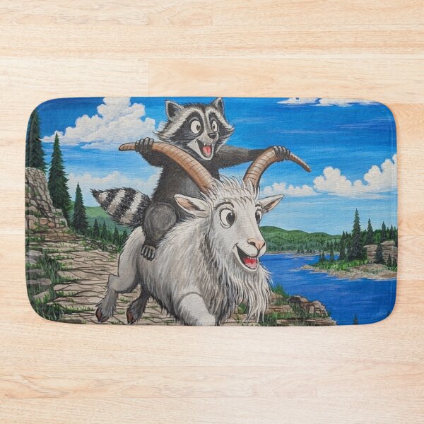 Item preview, CRISCO gives Popcorn the Raccoon a wild ride  designed and sold by Matt Starr Fine Art .