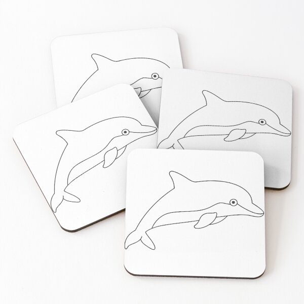 Item preview, Dolphin Friendly 1 Line Art Gift designed and sold by OneLine Studio.
