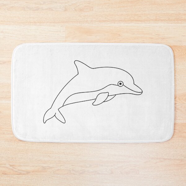 Item preview, Dolphin Friendly 1 Line Art Gift designed and sold by OneLine Studio.