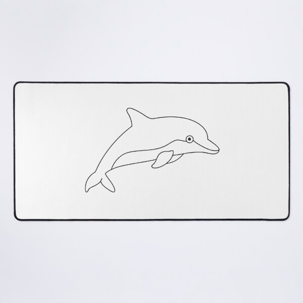 Artikelvorschau, Delfin Freundlich 1 Line Art Geschenk entworfen und verkauft von OneLine Studio.