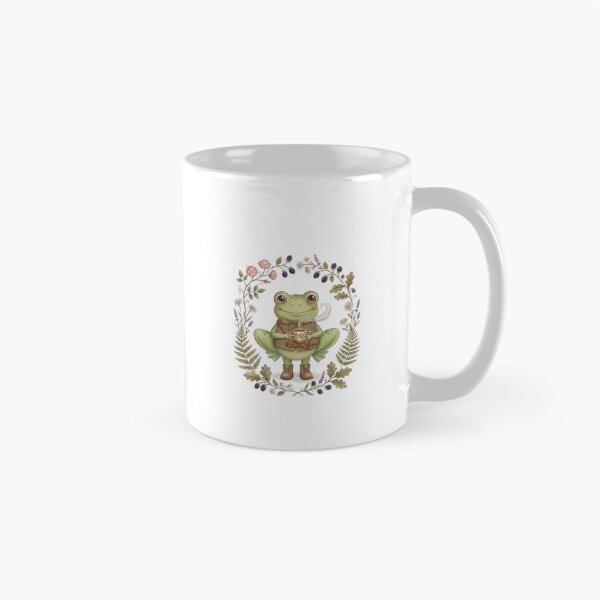 Item preview, Cute Frog Coffee Sticker | Cosy Frog Drinking Coffee Aesthetic designed and sold by Gosticky004.