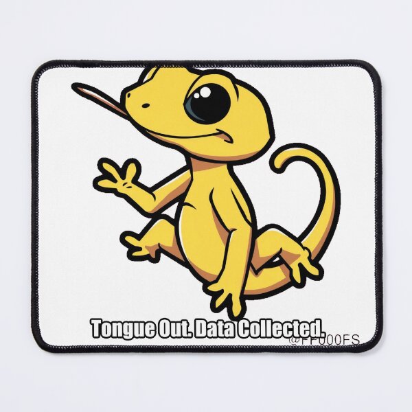 Item preview, Gecko - Tongue Out Data Collected - Funny Gecko Gift designed and sold by pawdrops.