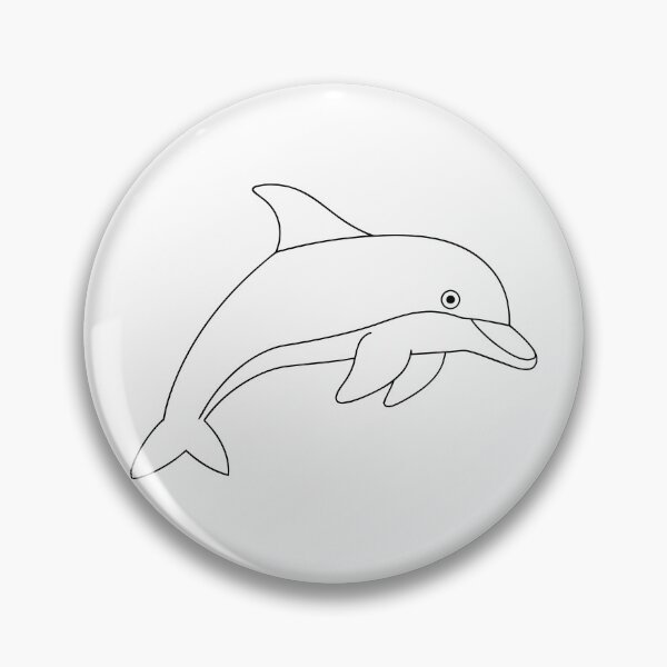 Item preview, Dolphin Friendly 2 Line Art Gift designed and sold by OneLine Studio.
