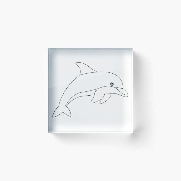 Artikelvorschau, Delfin Freundlich 2 Line Art Geschenk entworfen und verkauft von OneLine Studio.
