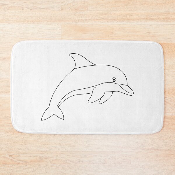 Item preview, Dolphin Friendly 2 Line Art Gift designed and sold by OneLine Studio.