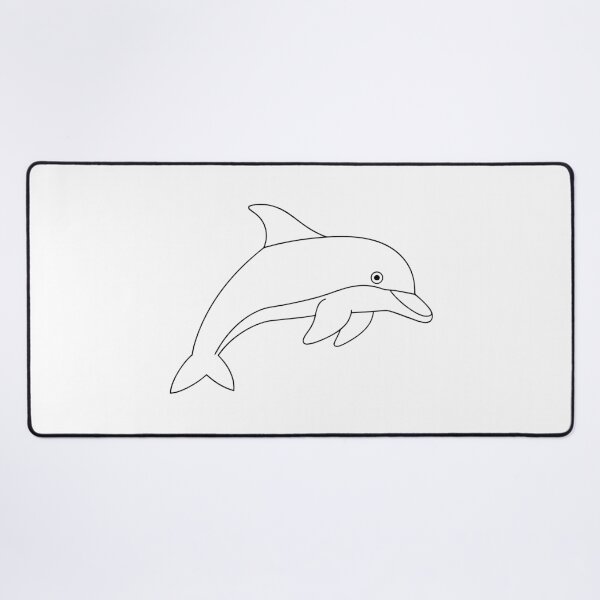 Item preview, Dolphin Friendly 2 Line Art Gift designed and sold by OneLine Studio.