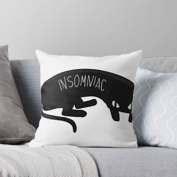 Item preview, Insomniac Black Cat Dark Sleepless Art designed and sold by XanDuriCatcute.
