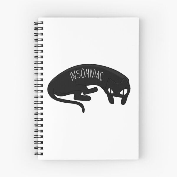 Item preview, Insomniac Black Cat Dark Sleepless Art designed and sold by XanDuriCatcute.