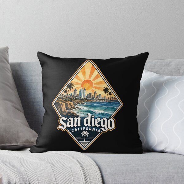 Item preview, San Diego California Watercolor United States Coast Travel designed and sold by TomFrontierArt.
