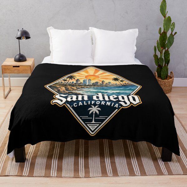 Item preview, San Diego California Watercolor United States Coast Travel designed and sold by TomFrontierArt.