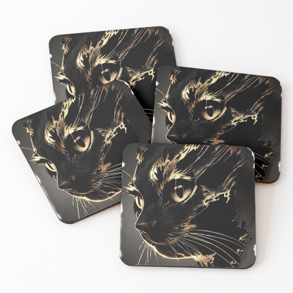 Item preview, Golden Shadow Cat designed and sold by TitiaDesign.