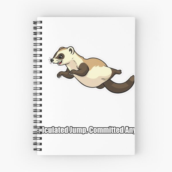 Item preview, Ferret - Miscalculated Jump Committed Anyway - Funny Ferret Gift designed and sold by pawdrops.