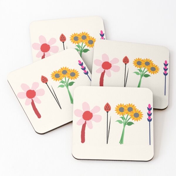 Item preview, Vibrant Sunflower & Daisy Medley - Colorful Botanical Lineup designed and sold by Yasmine Mohammed.