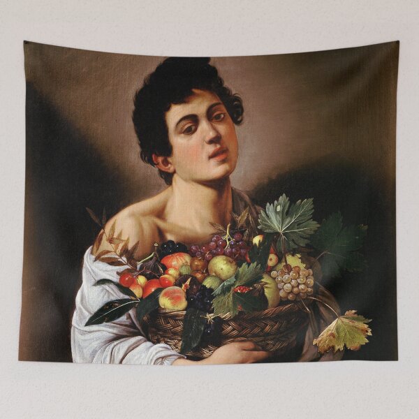 Item preview, Boy with a Basket of Fruit - Caravaggio (1593) designed and sold by Vintage Designs +.