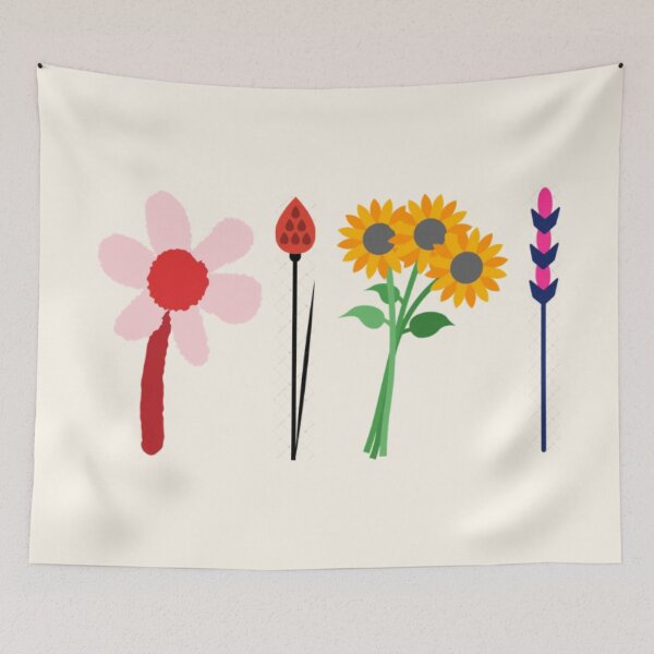 Item preview, Vibrant Sunflower & Daisy Medley - Colorful Botanical Lineup designed and sold by Yasmine Mohammed.