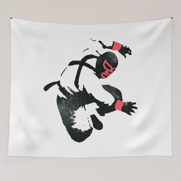 Item preview, Flying Luchador Diving Crossbody Classic Wrestling Pride designed and sold by EdvvinStudios.