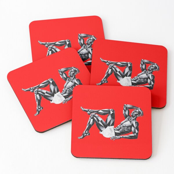Item preview, Geometric Male Physique - Low-Poly Reclining Figure designed and sold by gayishdesign.