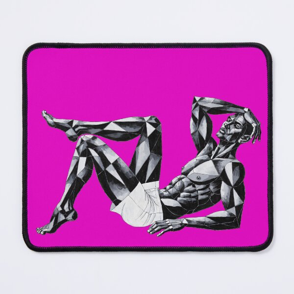 Item preview, Geometric Male Physique - Low-Poly Reclining Figure designed and sold by gayishdesign.