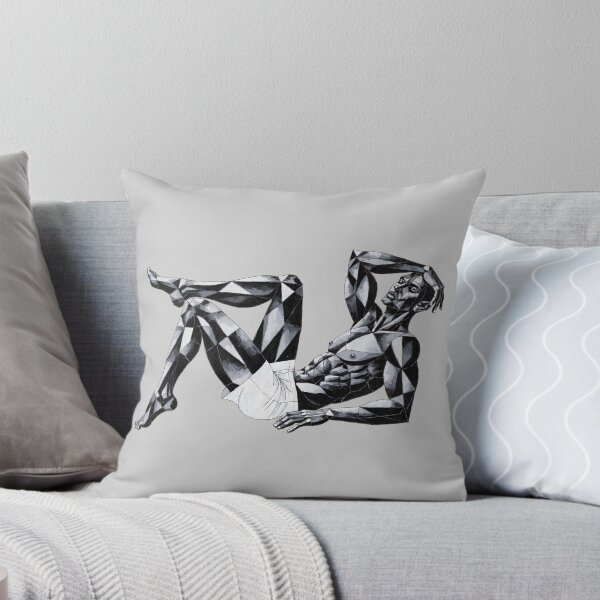 Item preview, Geometric Male Physique - Low-Poly Reclining Figure designed and sold by gayishdesign.