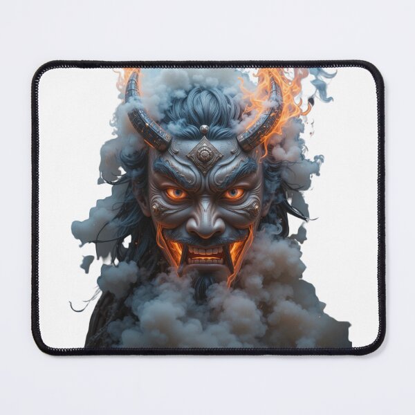 Item preview, Infernal Oni Mask Cyberpunk Warrior designed and sold by nova-bloom.