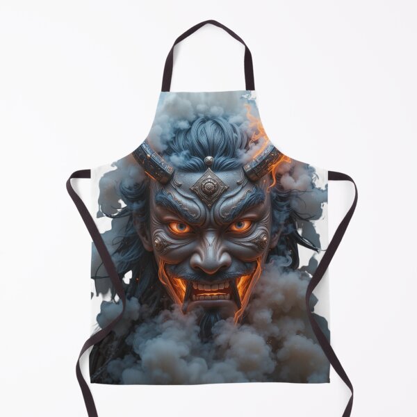 Item preview, Infernal Oni Mask Cyberpunk Warrior designed and sold by nova-bloom.