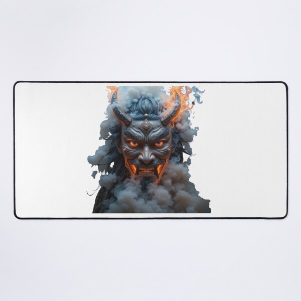 Item preview, Infernal Oni Mask Cyberpunk Warrior designed and sold by nova-bloom.