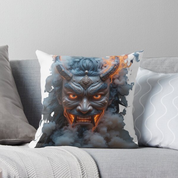 Item preview, Infernal Oni Mask Cyberpunk Warrior designed and sold by nova-bloom.