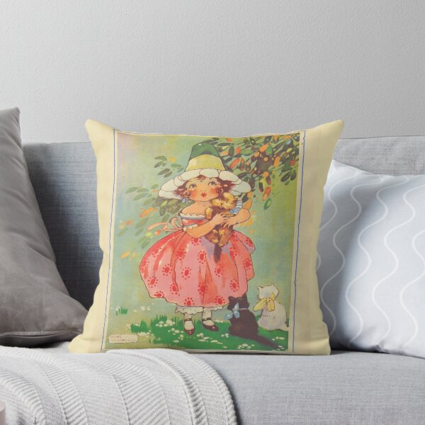 Item preview, Girl with Kittens by Agnes Richardson (c.1910)  designed and sold by Vernissage-dart.