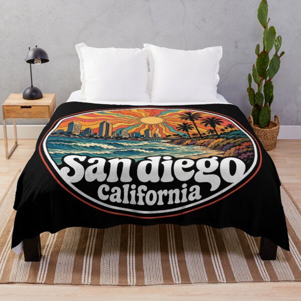 Item preview, San Diego California Coast United States Trippy Art designed and sold by TomFrontierArt.